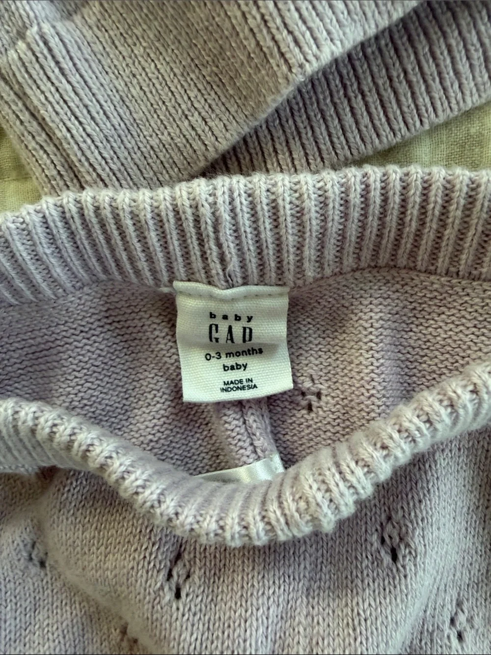 GAP Lilac Knit Ruffle Sweater & Jogger Set